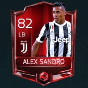 Alex Sandro 82 OVR Fifa Mobile Base Elite Player
