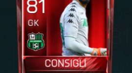 Andrea Consigli 81 OVR Fifa Mobile Base Elite Player