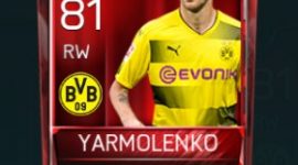 Andriy Yarmolenko 81 OVR Fifa Mobile Base Elite Player