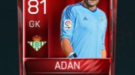 Antonio Adán 81 OVR Fifa Mobile Base Elite Player