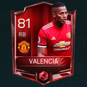Antonio Valencia 81 OVR Fifa Mobile Base Elite Player