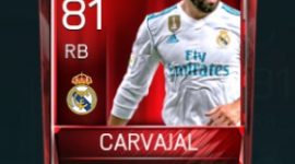 Dani Carvajal 81 OVR Fifa Mobile Base Elite Player