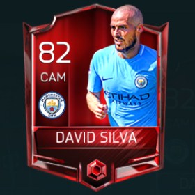 David Silva 82 OVR Fifa Mobile Base Elite Player