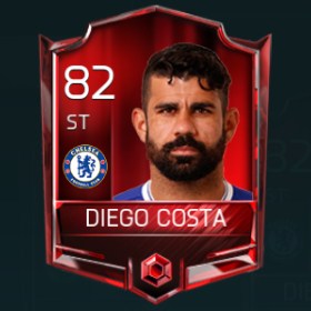 Diego Costa 82 OVR Fifa Mobile Base Elite Player
