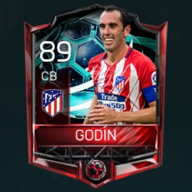 Diego Godín 89 OVR Fifa Mobile La Liga Rivalries Player