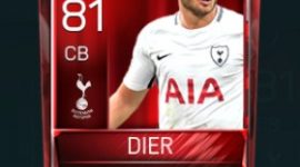 Eric Dier 81 OVR Fifa Mobile Base Elite Player