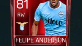 Felipe Anderson 81 OVR Fifa Mobile Base Elite Player