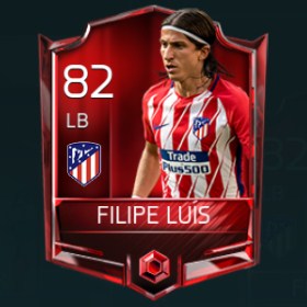 Filipe Luís 82 OVR Fifa Mobile Base Elite Player