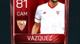 Franco Vázquez 81 OVR Fifa Mobile Base Elite Player