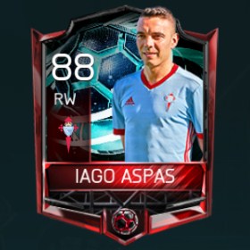 Iago Aspas 88 OVR Fifa Mobile La Liga Rivalries Player