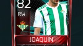 Joaquín 82 OVR Fifa Mobile La Liga Rivalries Player