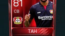 Jonathan Tah 81 OVR Fifa Mobile Base Elite Player