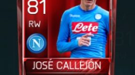 José Callejón 81 OVR Fifa Mobile Base Elite Player