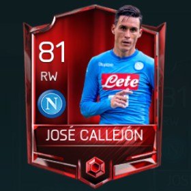 José Callejón 81 OVR Fifa Mobile Base Elite Player