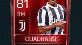 Juan Cuadrado 81 OVR Fifa Mobile Base Elite Player