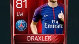 Julian Draxler 81 OVR Fifa Mobile Base Elite Player