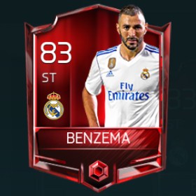 Karim Benzema 83 OVR Fifa Mobile Base Elite Player