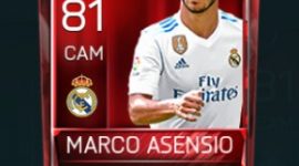 Marco Asensio 81 OVR Fifa Mobile Base Elite Player