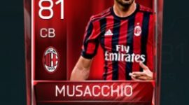 Mateo Musacchio 81 OVR Fifa Mobile Base Elite Player