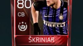 Milan Škriniar 80 OVR Fifa Mobile Tournament Player