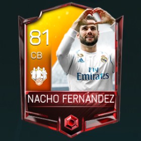 Nacho Fernández 81 OVR Fifa Mobile TOTW Player