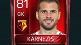 Orestis Karnezis 81 OVR Fifa Mobile Base Elite Player