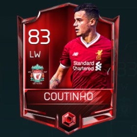 Philippe Coutinho 83 OVR Fifa Mobile Base Elite Player