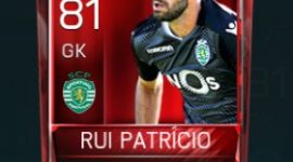 Rui Patrício 81 OVR Fifa Mobile Base Elite Player