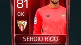 Sergio Rico 81 OVR Fifa Mobile Base Elite Player