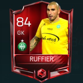 Stéphane Ruffier 84 OVR Fifa Mobile Base Elite Player