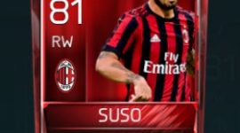 Suso 81 OVR Fifa Mobile Base Elite Player
