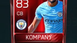 Vincent Kompany 83 OVR Fifa Mobile Base Elite Player