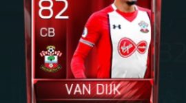 Virgil van Dijk 82 OVR Fifa Mobile Base Elite Player