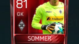 Yann Sommer 81 OVR Fifa Mobile Base Elite Player