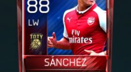 Alexis Sánchez 88 OVR Fifa Mobile TOTY Player