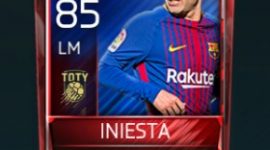 Andrés Iniesta 85 OVR Fifa Mobile TOTY Player
