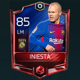 Andrés Iniesta 85 OVR Fifa Mobile TOTY Player