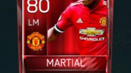 Anthony Martial 80 OVR Fifa Mobile Base Elite Player