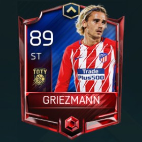 Antoine Griezmann 89 OVR Fifa Mobile TOTY Player