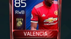 Antonio Valencia 85 OVR Fifa Mobile TOTY Player