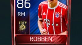 Arjen Robben 86 OVR Fifa Mobile TOTY Player