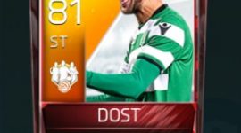 Bas Dost 81 OVR Fifa Mobile TOTW Player