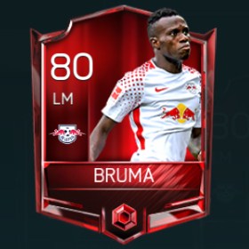 Bruma 80 OVR Fifa Mobile Base Elite Player