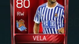 Carlos Vela 80 OVR Fifa Mobile Base Elite Player