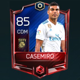 Casemiro 85 OVR Fifa Mobile TOTY Player