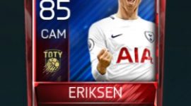 Christian Eriksen 85 OVR Fifa Mobile TOTY Player