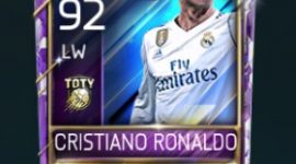 Cristiano Ronaldo 92 OVR Fifa Mobile TOTY Player