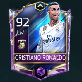 Cristiano Ronaldo 92 OVR Fifa Mobile TOTY Player