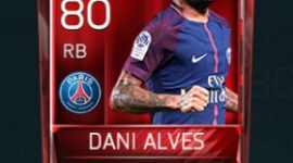 Dani Alves 80 OVR Fifa Mobile Base Elite Player