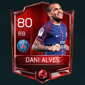 Dani Alves 80 OVR Fifa Mobile Base Elite Player